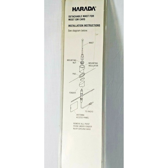 Antenna for Camaro Firebird 1970's 80's Fender Mount - Picture 8 of 9